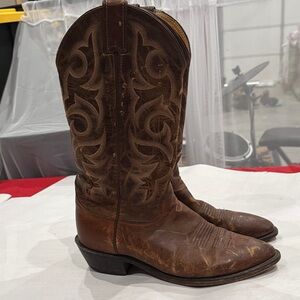 Justin Boots Dark Brown Western Boots